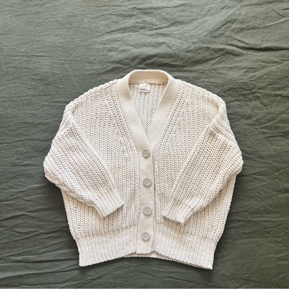 Women's Cream Knit Sweater - Picture 4 of 9